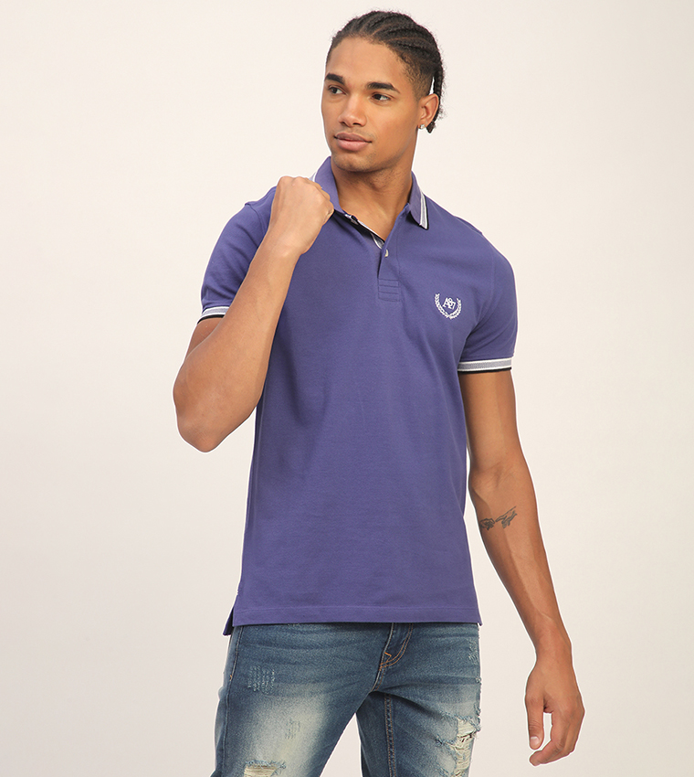 Aero Men's Logo Embroidered Short Sleeves T-Shirt