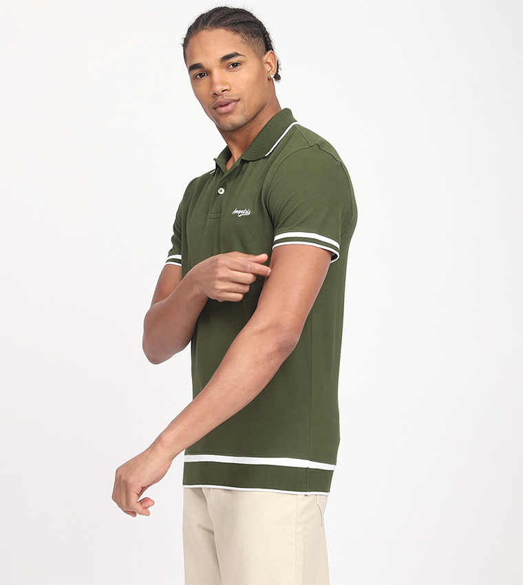 Aero Men's Logo Embroidered Polo T-Shirt
