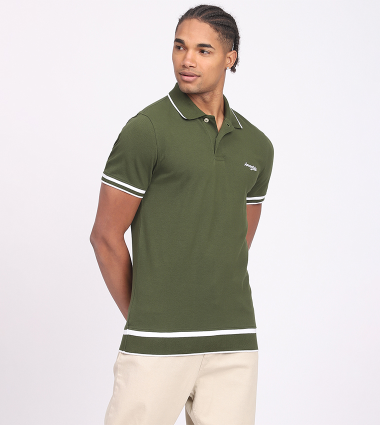 Aero Men's Logo Embroidered Polo T-Shirt