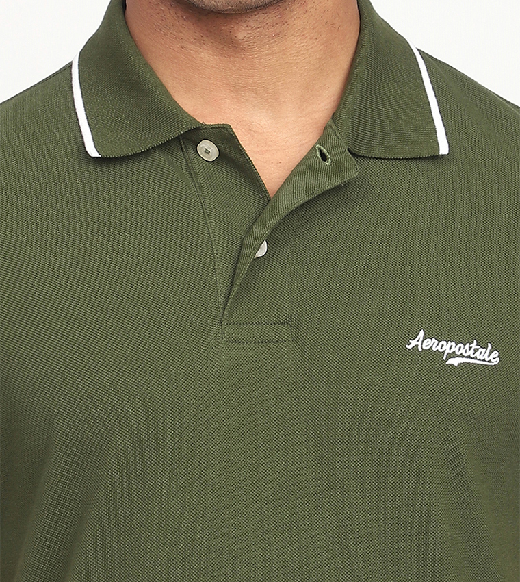 Aero Men's Logo Embroidered Polo T-Shirt