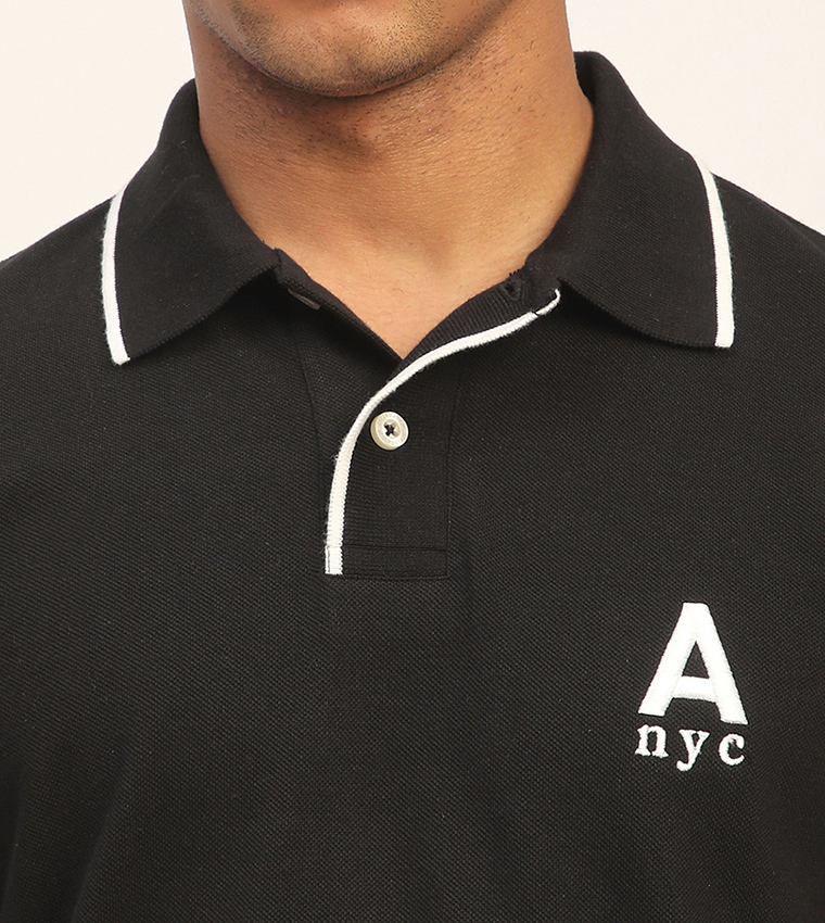 Aero Men's Logo Embroidered Short Sleeves T-Shirt