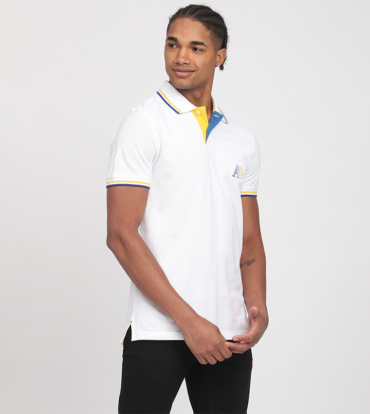 Aero Men's Logo Embroidered Polo T-Shirt