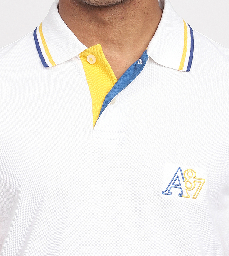 Aero Men's Logo Embroidered Polo T-Shirt