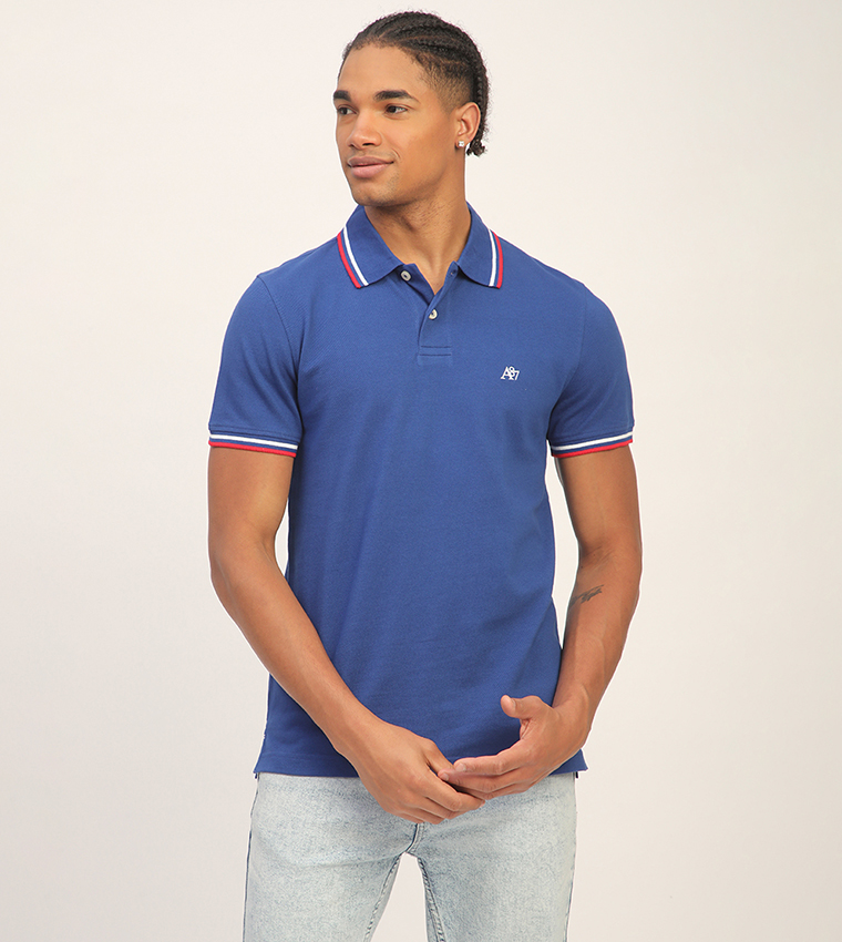 Aero Men's Logo Embroidered Short Sleeves T-Shirt
