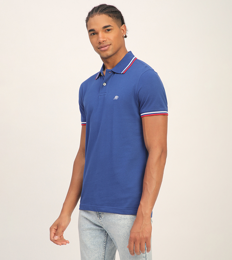 Aero Men's Logo Embroidered Short Sleeves T-Shirt