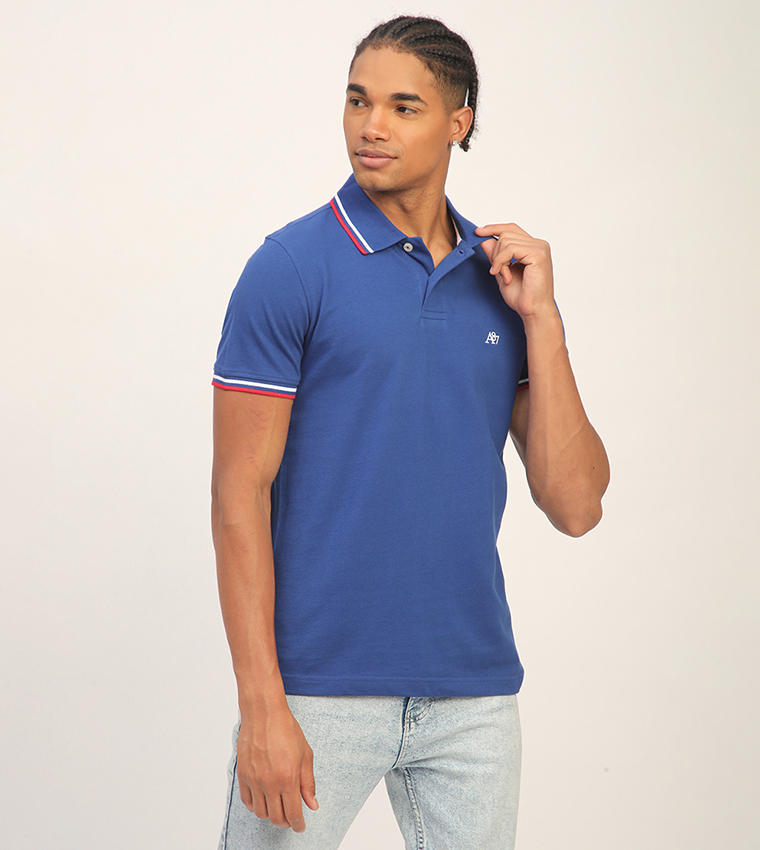 Aero Men's Logo Embroidered Short Sleeves T-Shirt