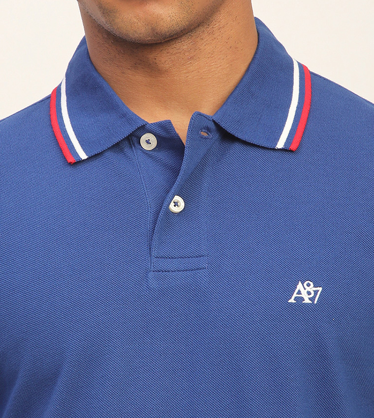 Aero Men's Logo Embroidered Short Sleeves T-Shirt