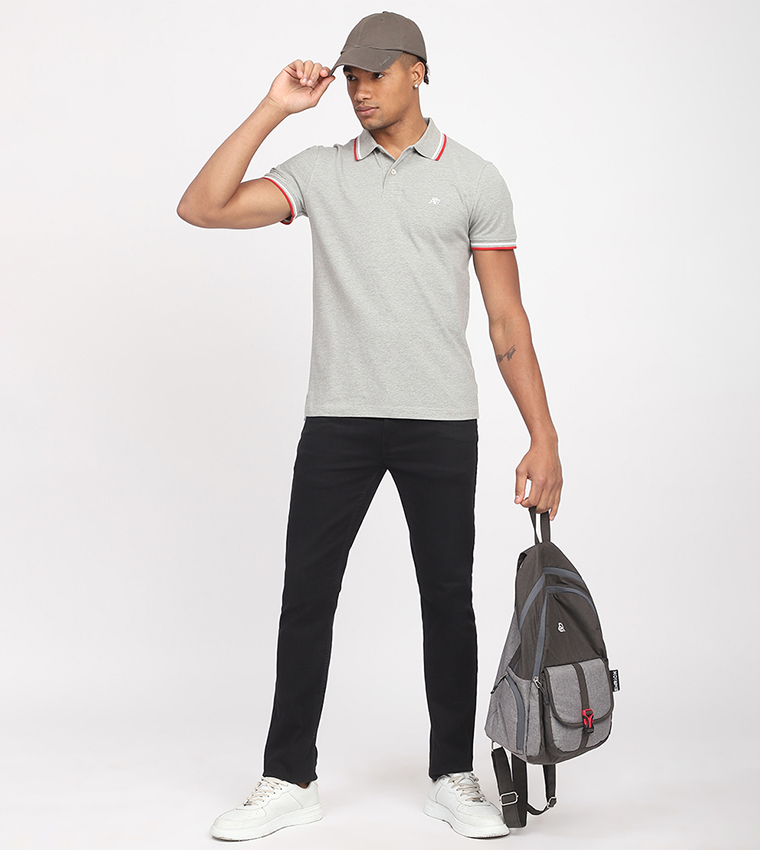 Aero Men's Contrast Trim Polo T-Shirt