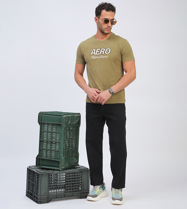 Aero Men's Logo Embroidered T-Shirt