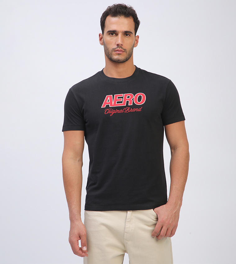 Aero Men's Logo Embroidered T-Shirt