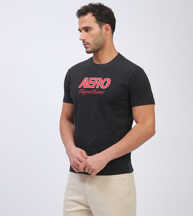 Aero Men's Logo Embroidered T-Shirt