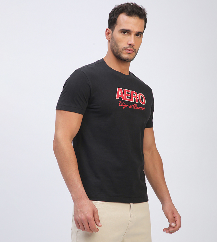 Aero Men's Logo Embroidered T-Shirt