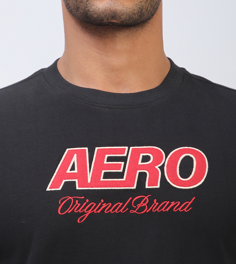 Aero Men's Logo Embroidered T-Shirt