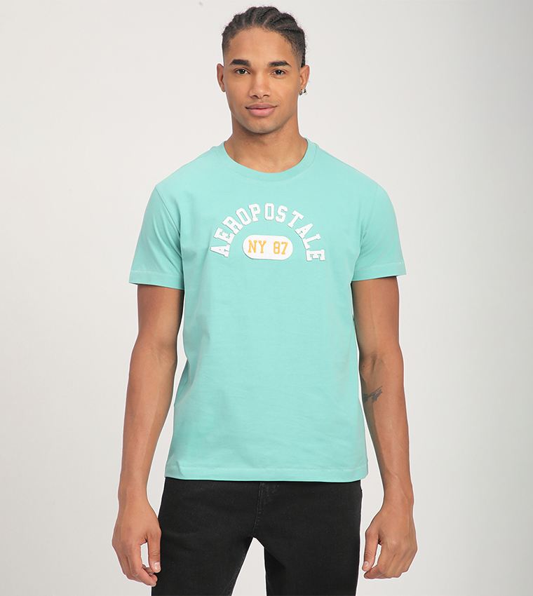Aero Men's Logo Embroidered T-Shirt