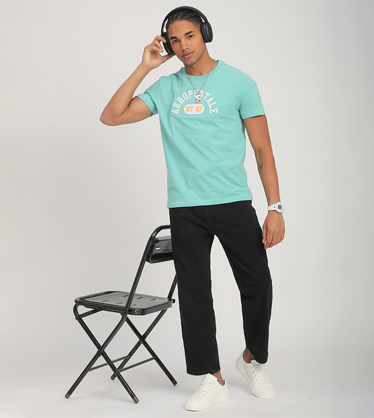 Aero Men's Logo Embroidered T-Shirt