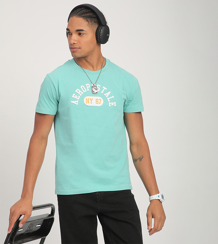 Aero Men's Logo Embroidered T-Shirt