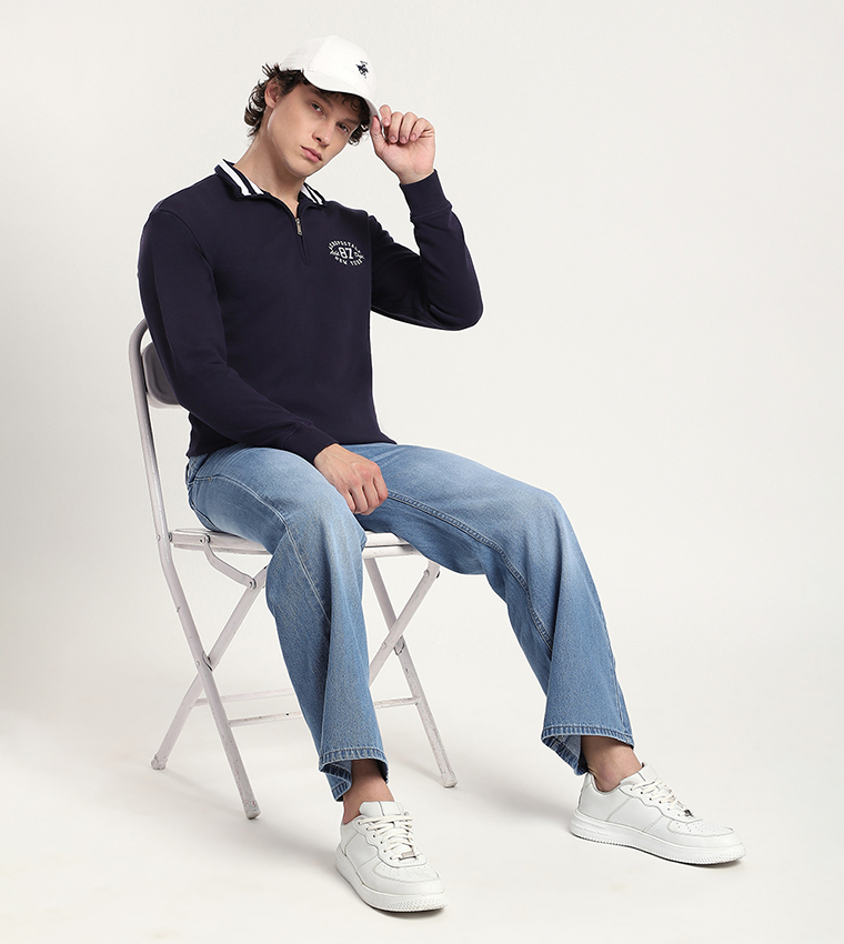 Aero Men's Logo Embroidered Sweatshirt