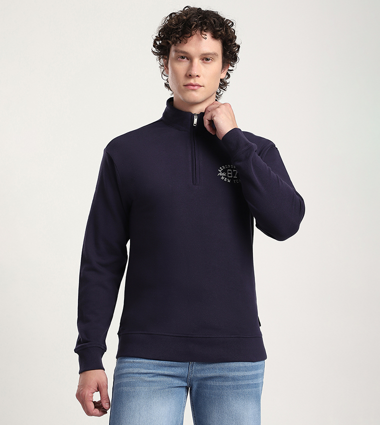 Aero Men's Logo Embroidered Sweatshirt