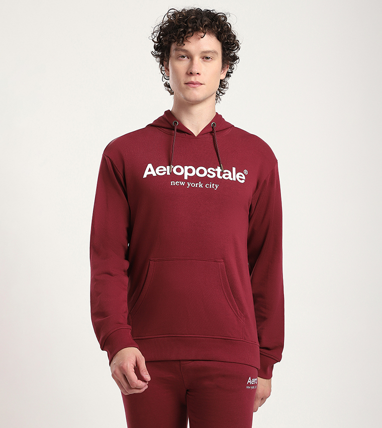Aero Men's Logo Printed Hoodie