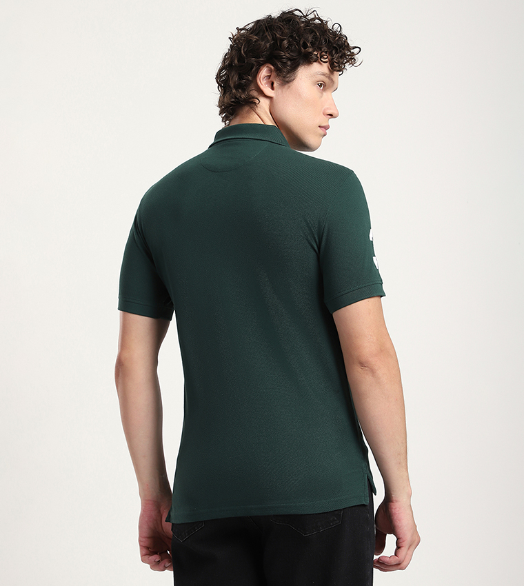 Aero Men's Logo Embroidered Polo T-Shirt