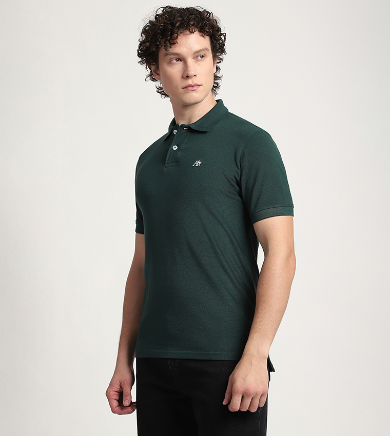 Aero Men's Logo Embroidered Polo T-Shirt