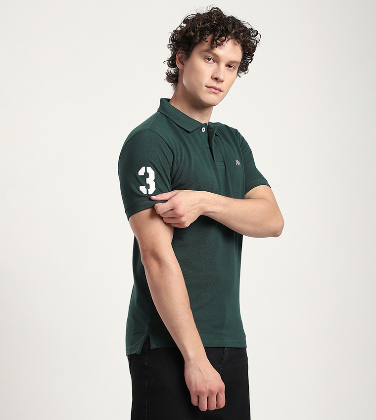 Aero Men's Logo Embroidered Polo T-Shirt