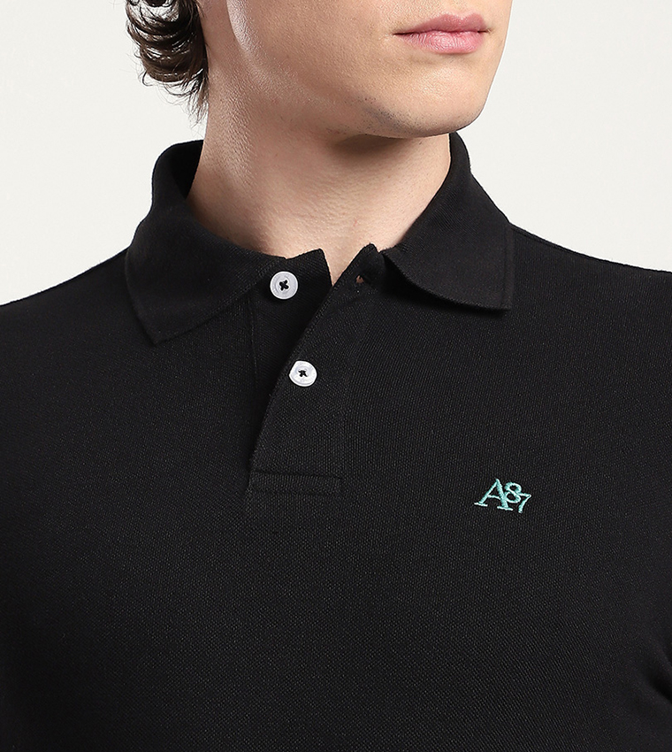 Aero Men's Logo Embroidered Polo T-Shirt
