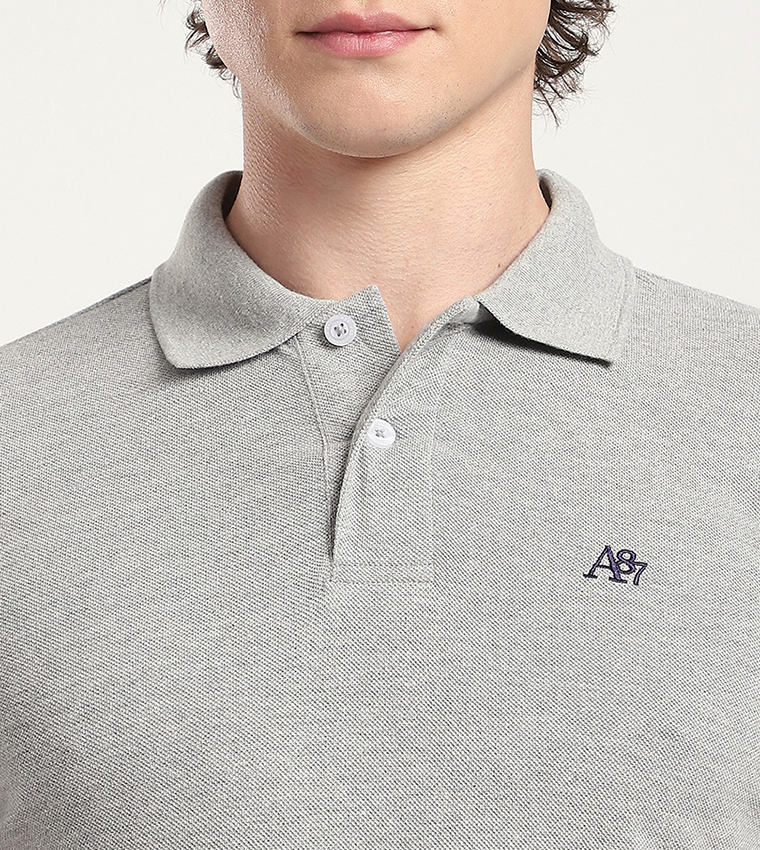 Aero Men's Logo Embroidered Polo T-Shirt