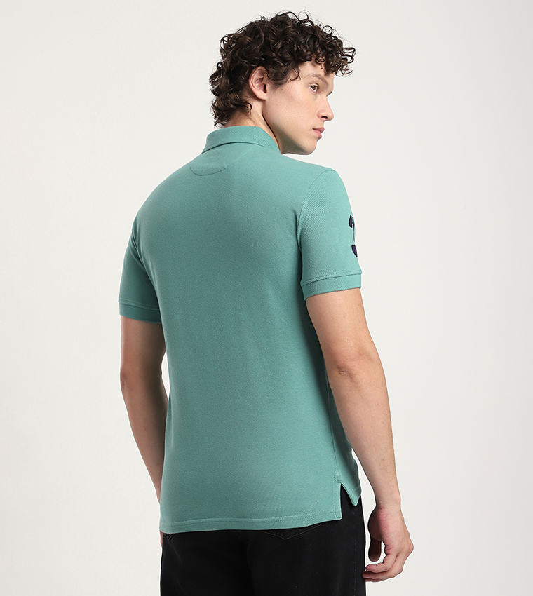 Aero Men's Logo Embroidered Polo T-Shirt