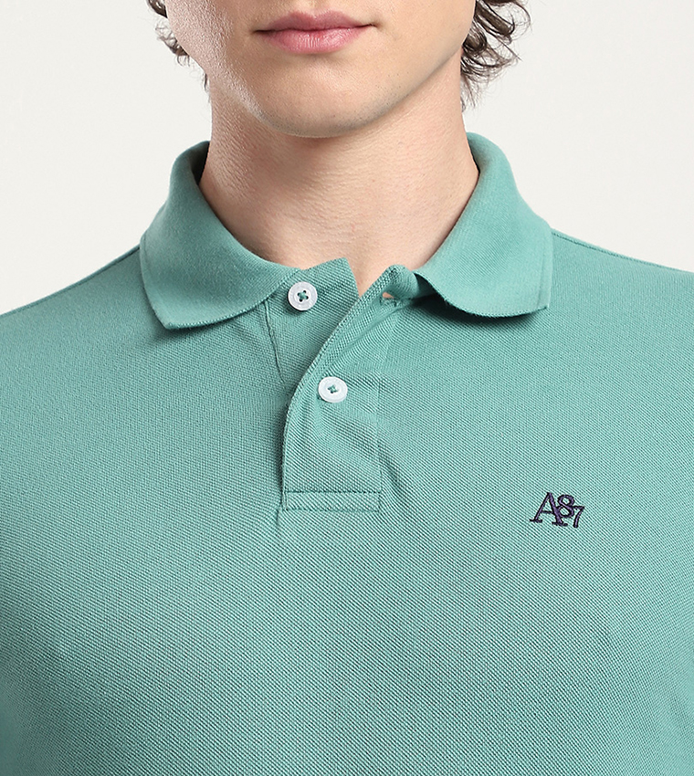 Aero Men's Logo Embroidered Polo T-Shirt