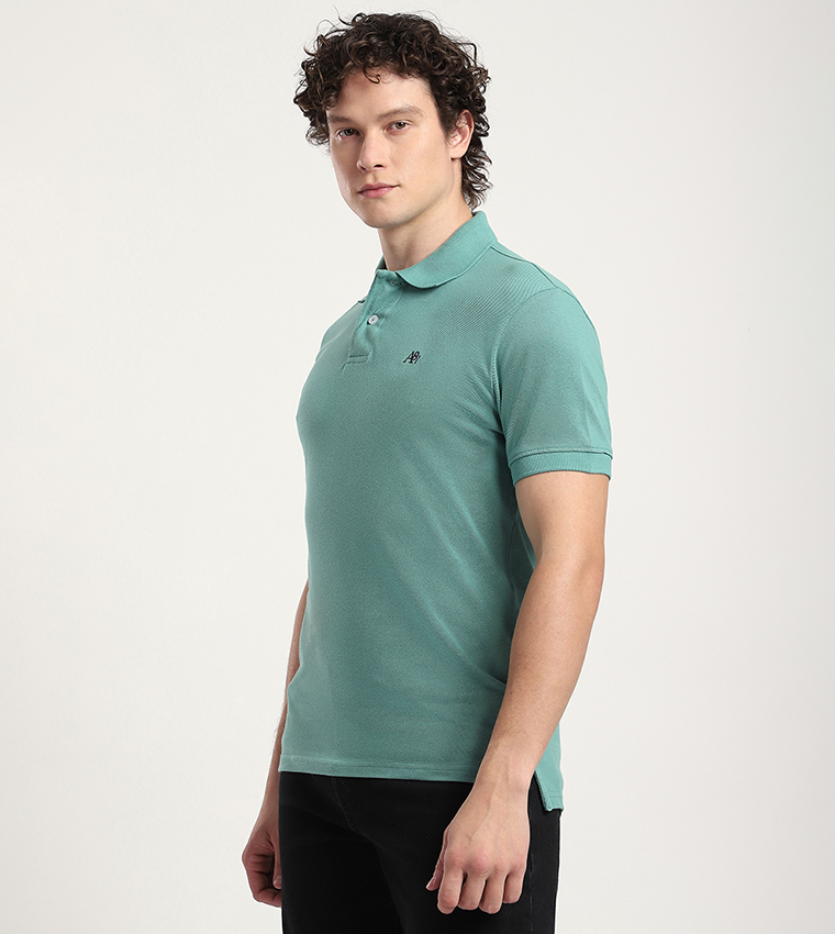 Aero Men's Logo Embroidered Polo T-Shirt