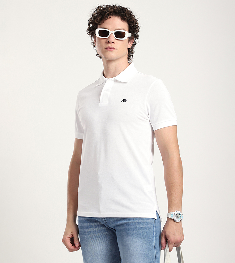 Aero Men's Logo Embroidered Polo T-Shirt