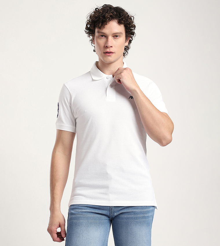 Aero Men's Logo Embroidered Polo T-Shirt