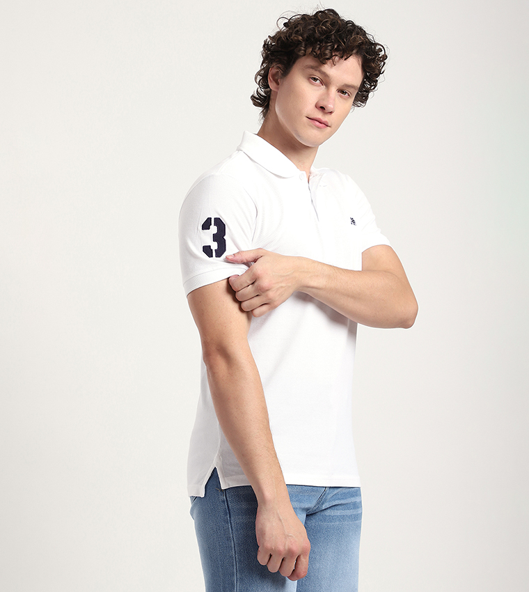 Aero Men's Logo Embroidered Polo T-Shirt