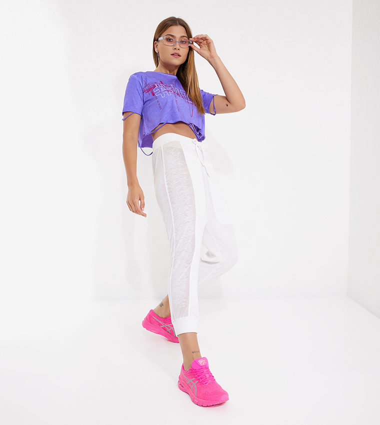 Pocket Detail Drawstring Waist Pants