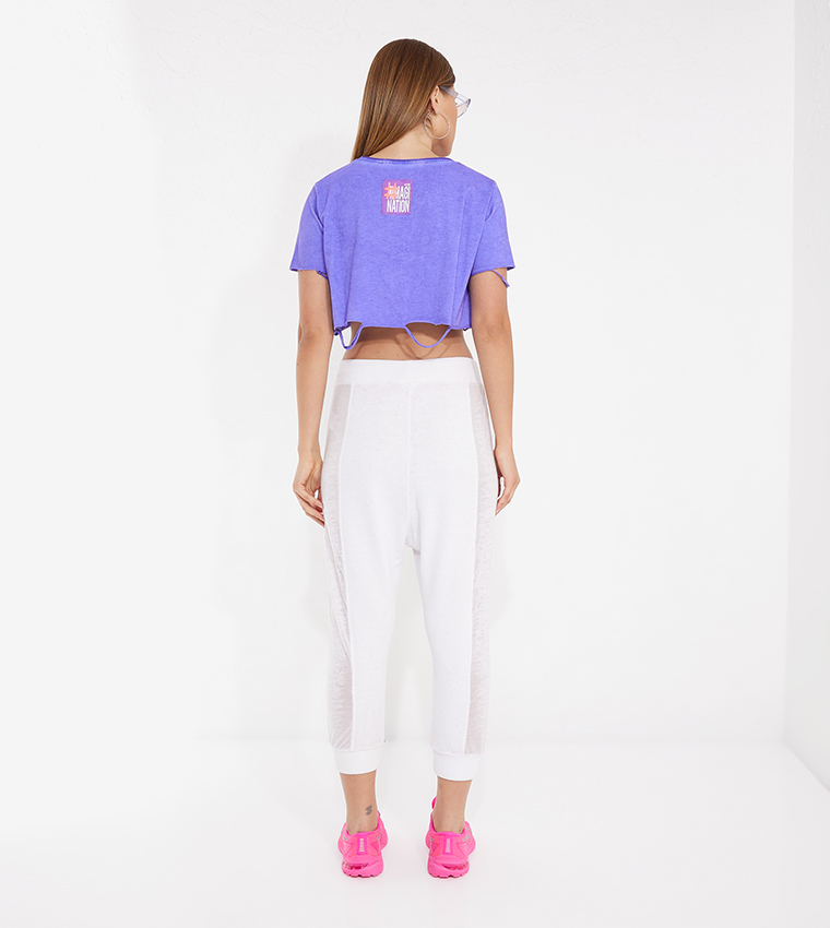 Pocket Detail Drawstring Waist Pants