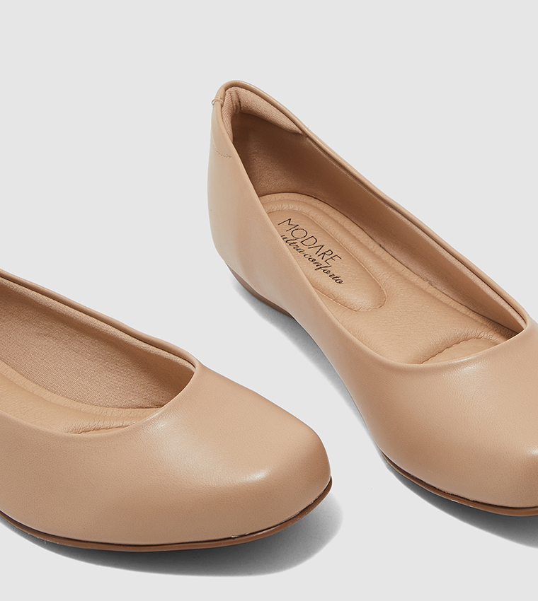 Baylor Almond Toe Slip-On Ballerinas