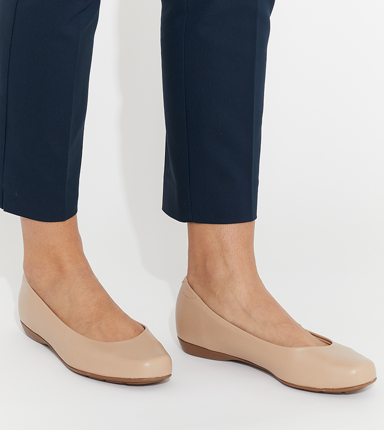 Baylor Almond Toe Slip-On Ballerinas