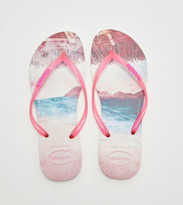 Buy Havaianas SLIM PAISAGE Color Block Flip Flops In Pink 6thStreet UAE