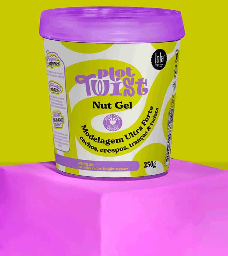 Plot Twist Nut Gel Strong Hold for Curly Hair, 230g