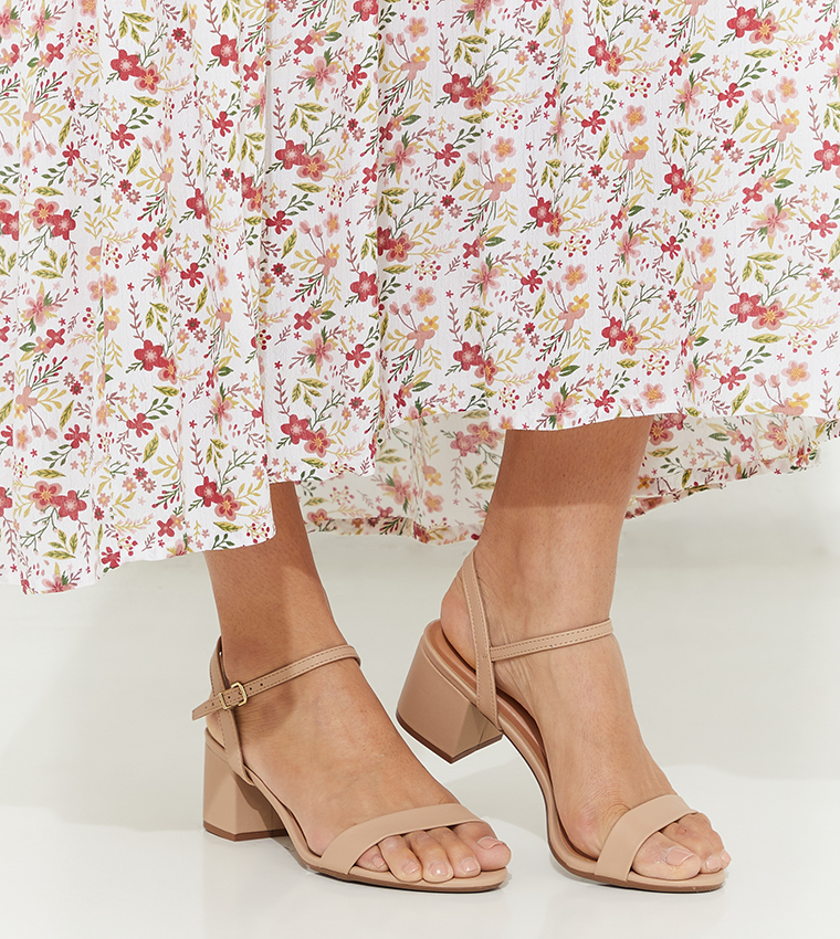 Elyse Sling Back Block Heel Sandals