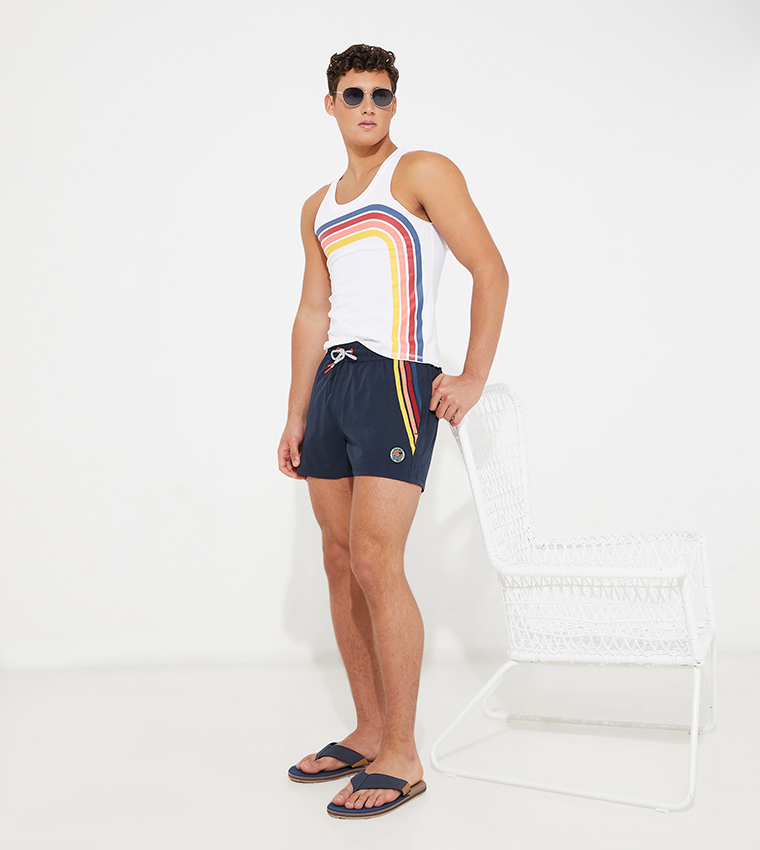 Self Striped Board Shorts