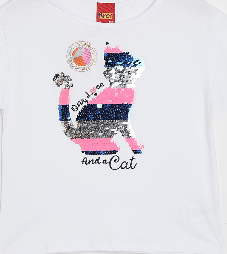 Buy R B Kids Reversible Sequin T Shirt In White 6thStreet Bahrain