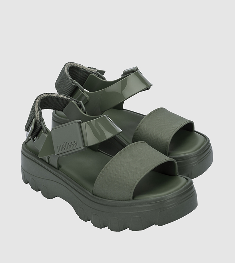 Buy Melissa KICK OFF Platform Sandals In Green 6thStreet UAE