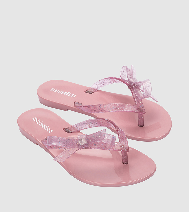 HARMONIC SWEET VII Bow Detail Flip-Flops