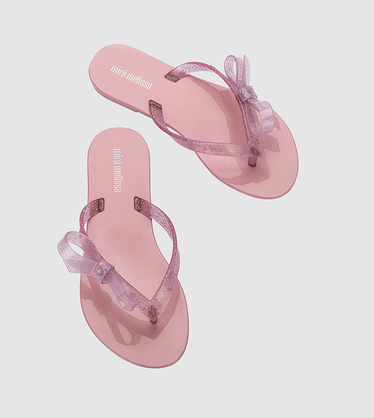 HARMONIC SWEET VII Bow Detail Flip-Flops