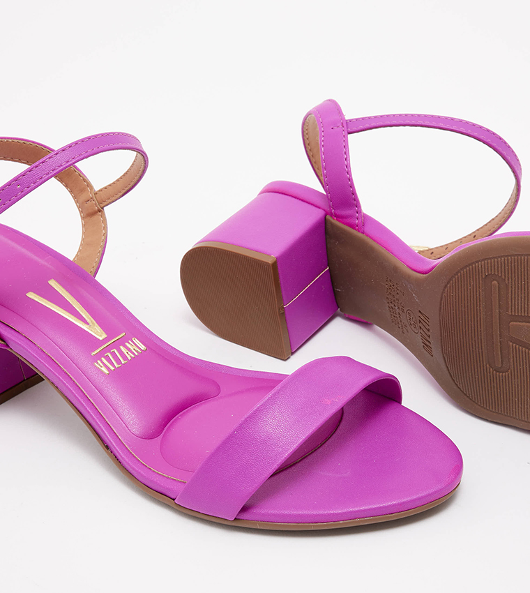 Yasuhiroo Ankle Strap Block Heel Sandals
