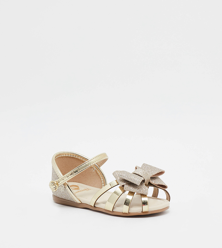 STEVEN Bow Detail with Buckle Closure