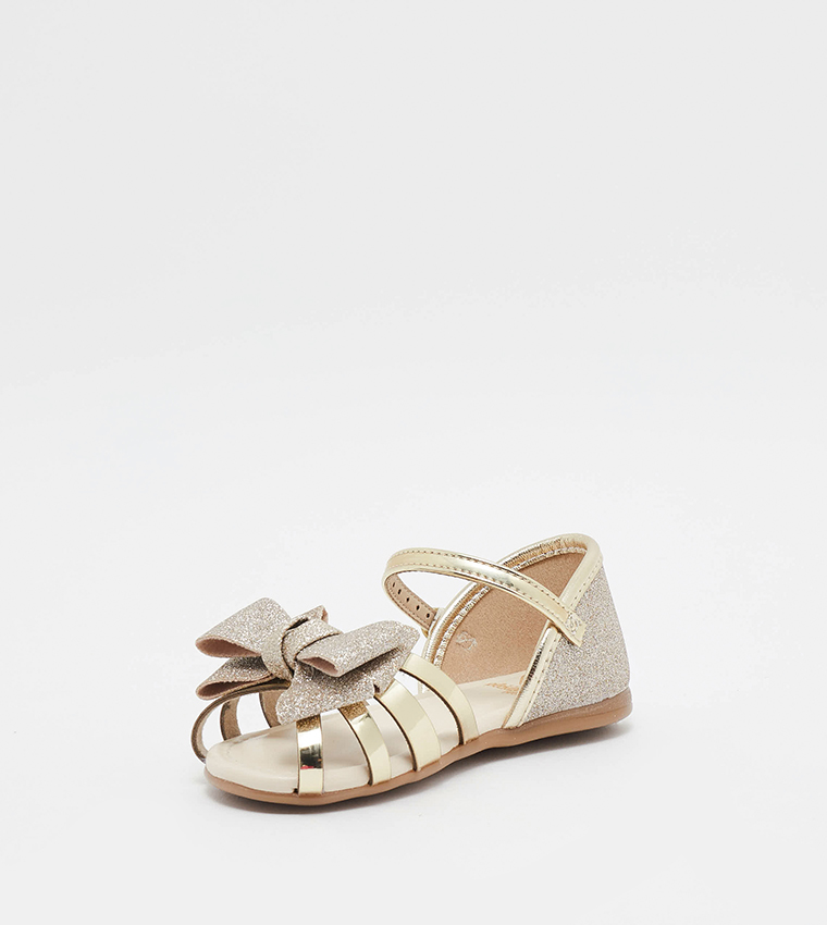 STEVEN Bow Detail with Buckle Closure