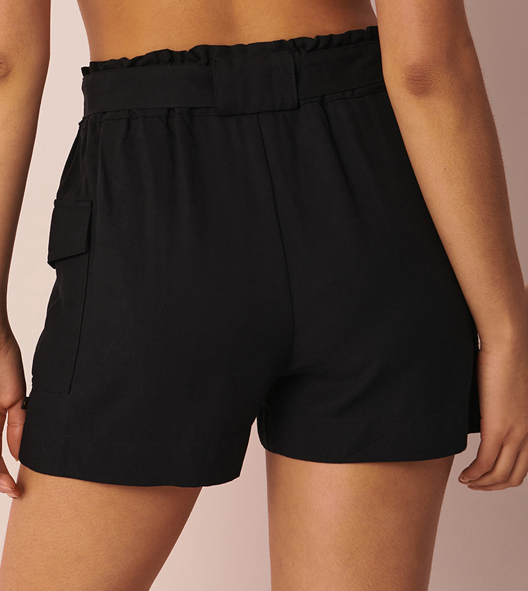 High Waist Cargo Shorts